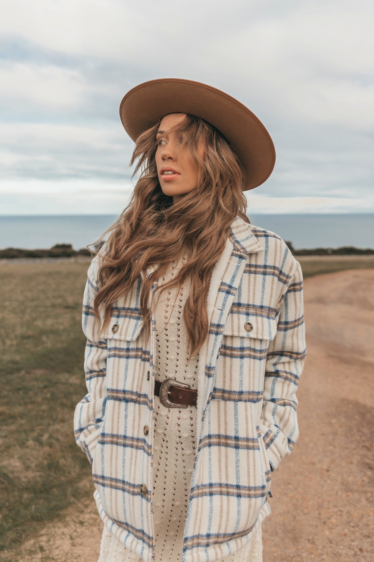 Bransby - Women White Flannel Jacket