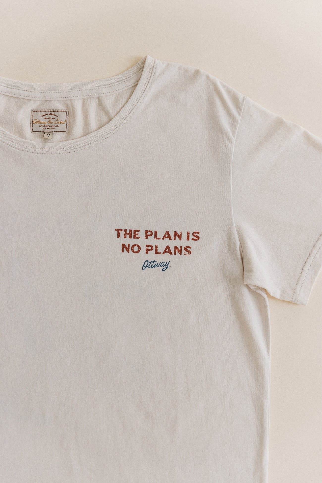 The Plan is No Plans T-Shirt - Beige