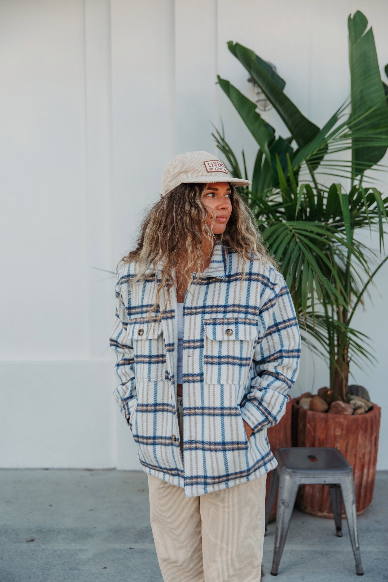 Bransby - Women White Flannel Jacket