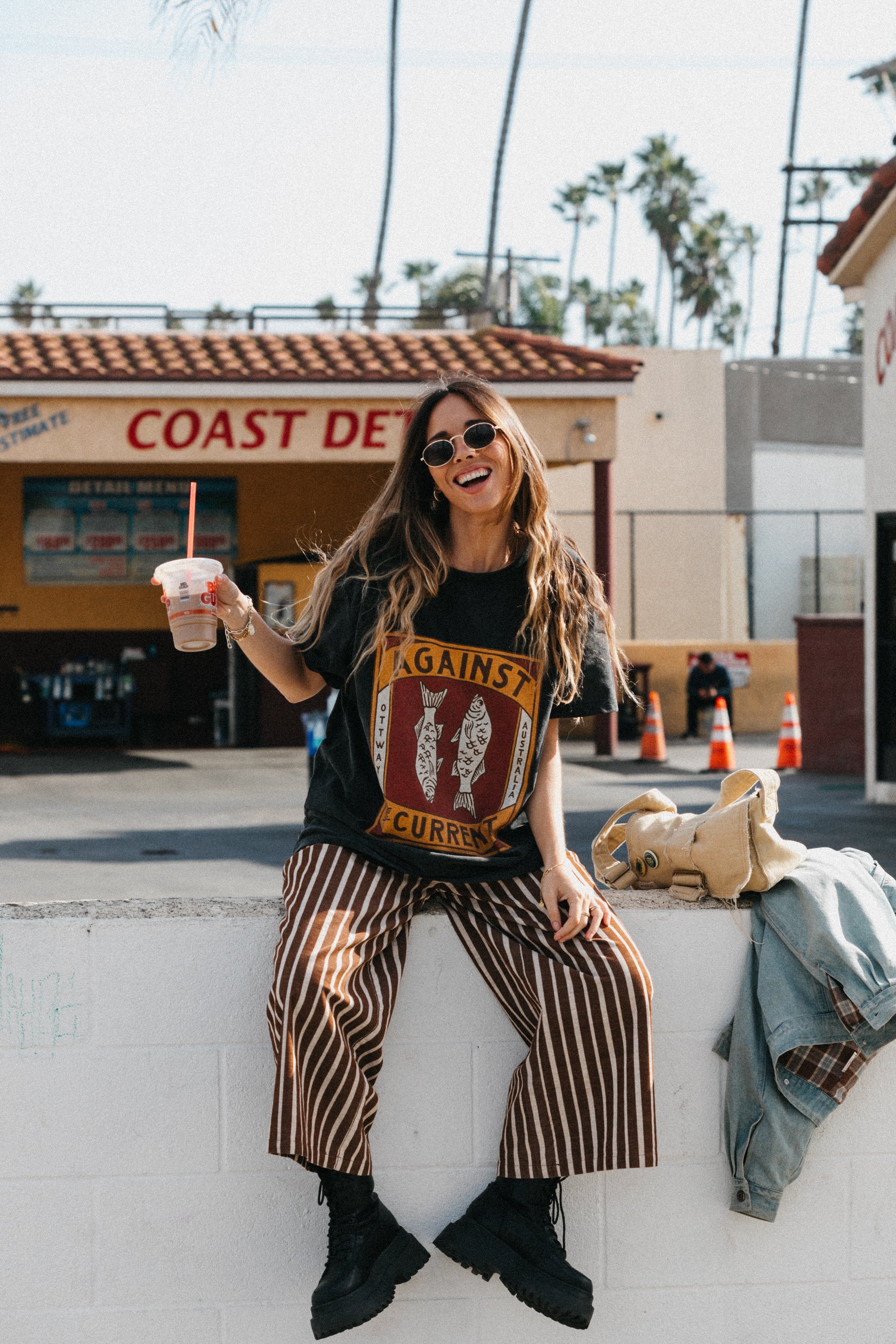 Against The Current Unisex T-Shirt - Washed Black