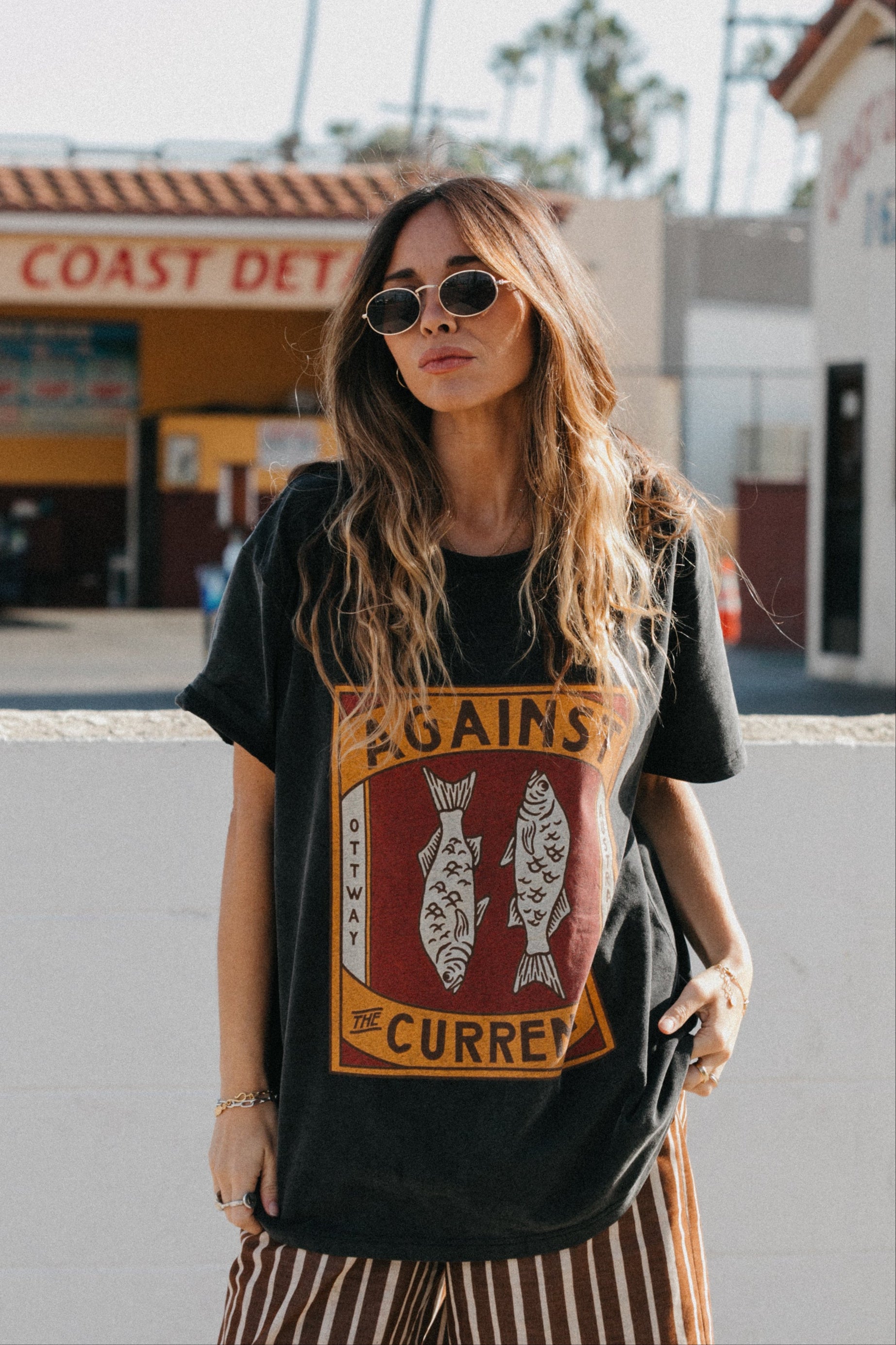 Against The Current Unisex T-Shirt - Washed Black