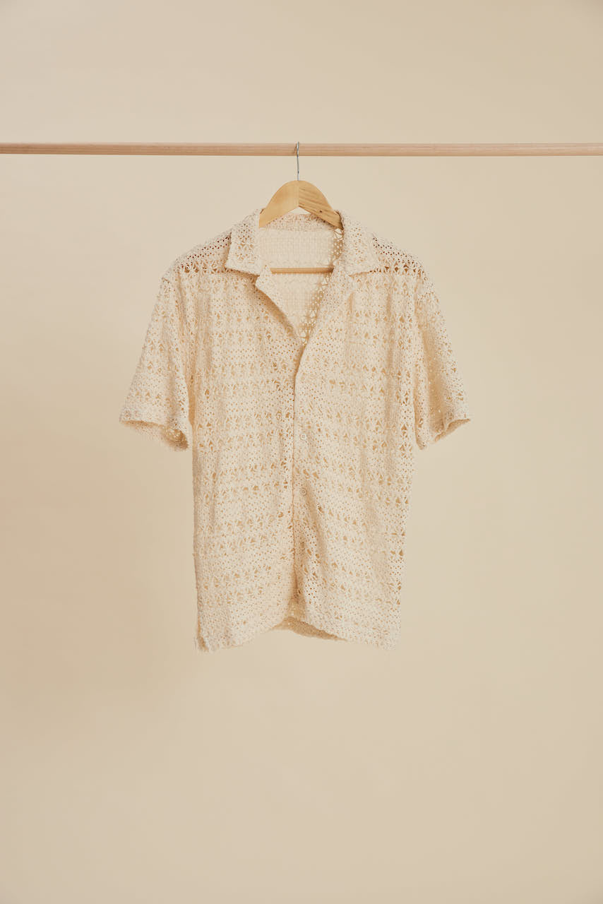 Talis - Crochet Short Sleeve Shirt