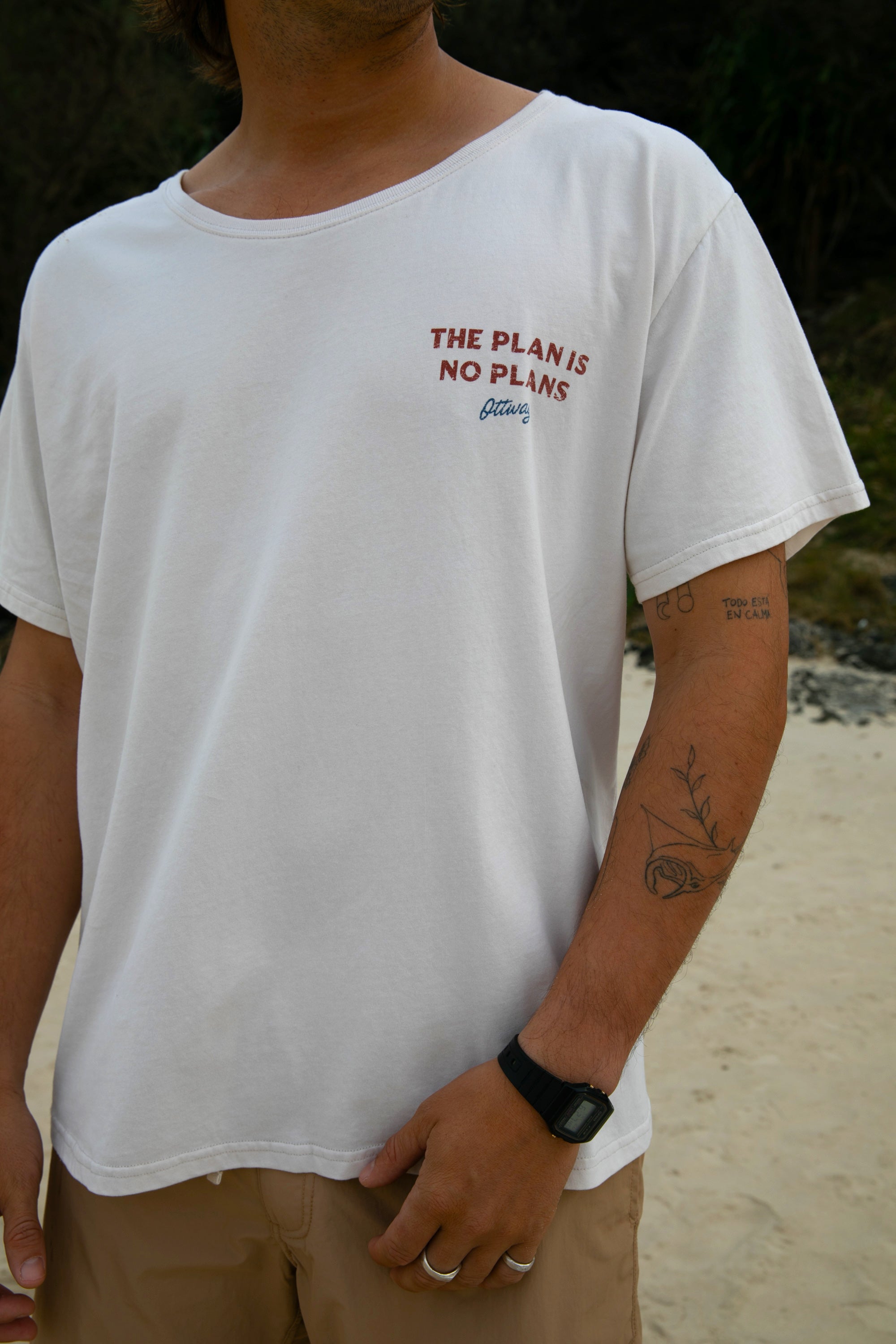 The Plan is No Plans T-Shirt - Beige