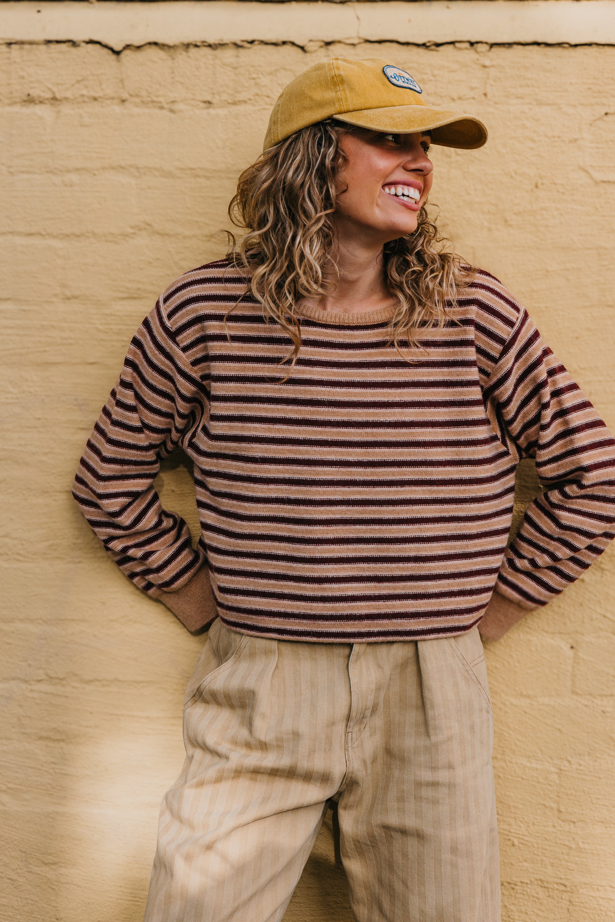 Ray - Cropped Stripe Jumper