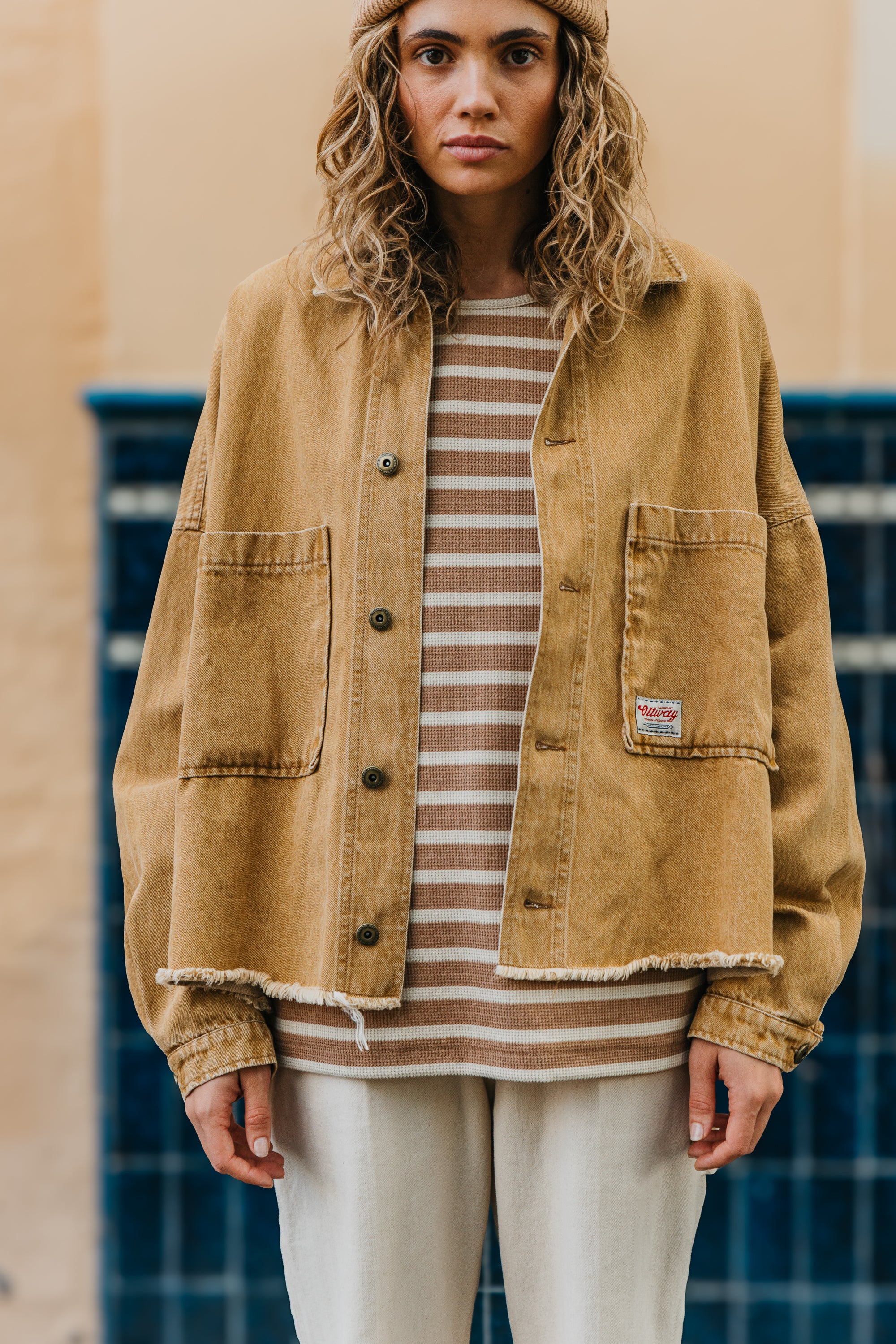 Weston Mustard Unisex Denim Jacket