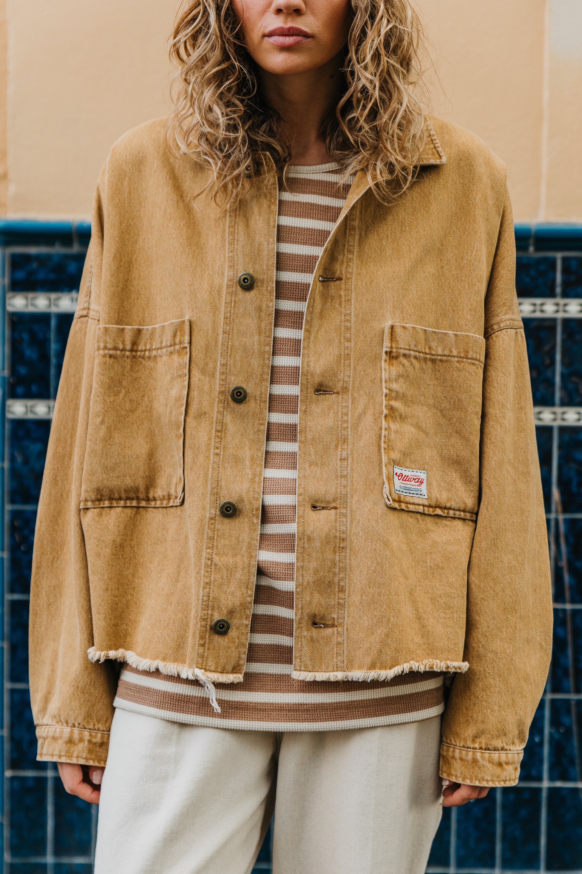 Weston Mustard Unisex Denim Jacket