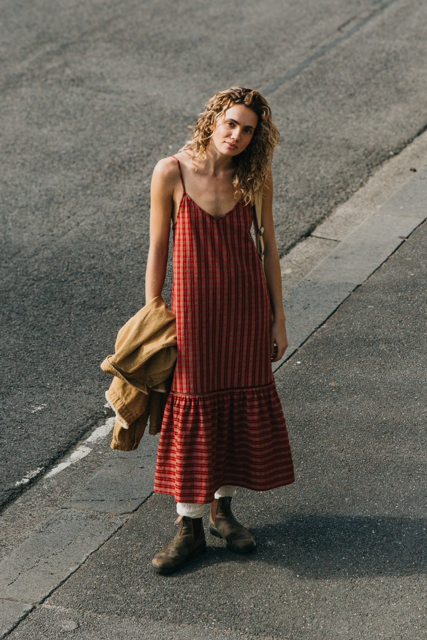 Cherry - Pink Checkered Dress