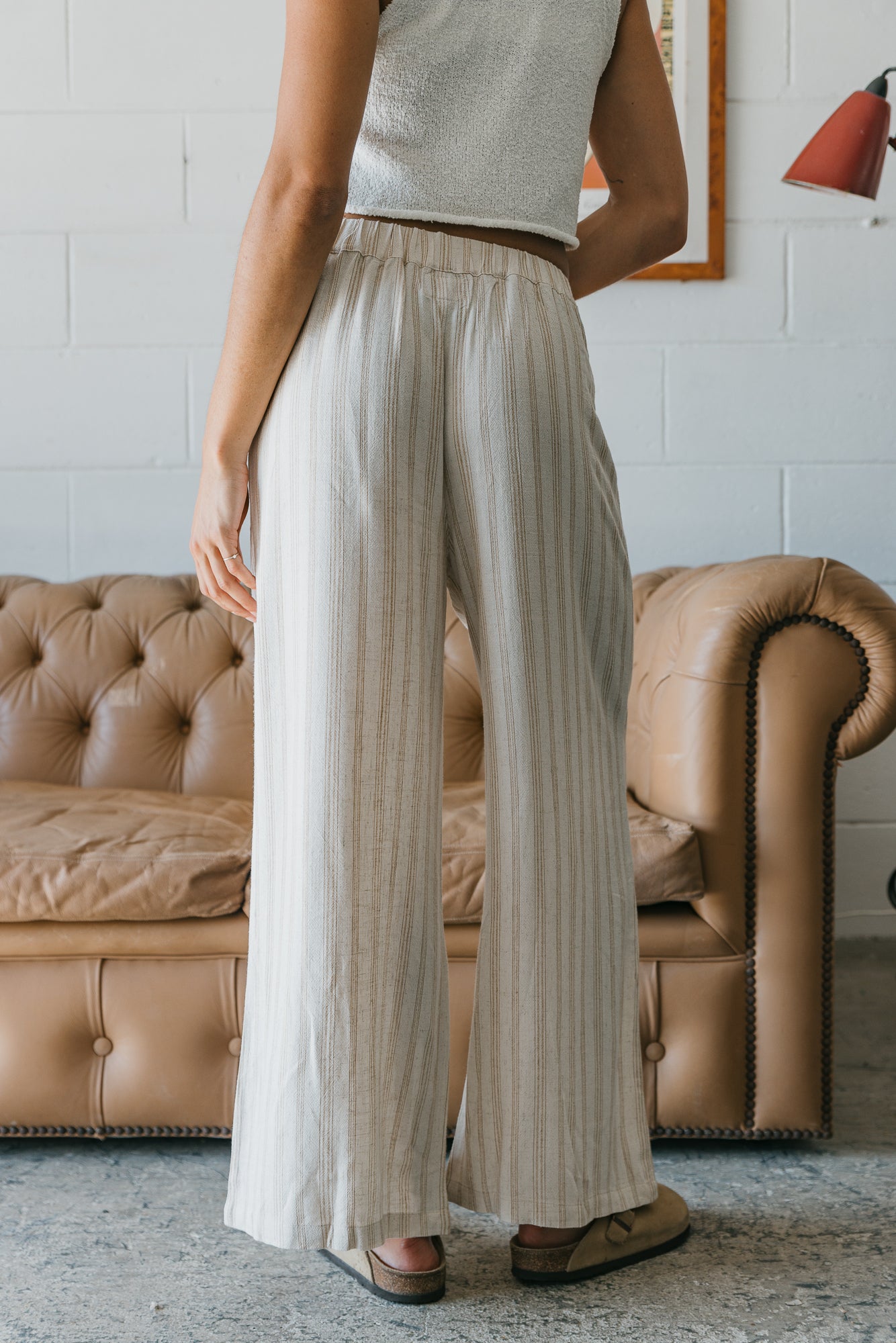 Loui - Textured Striped Pants