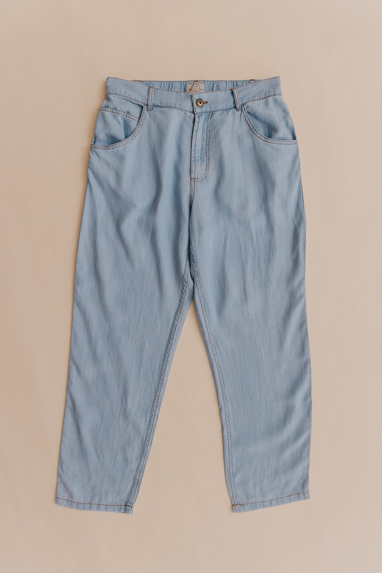 Miller Textured Pants - Light Denim