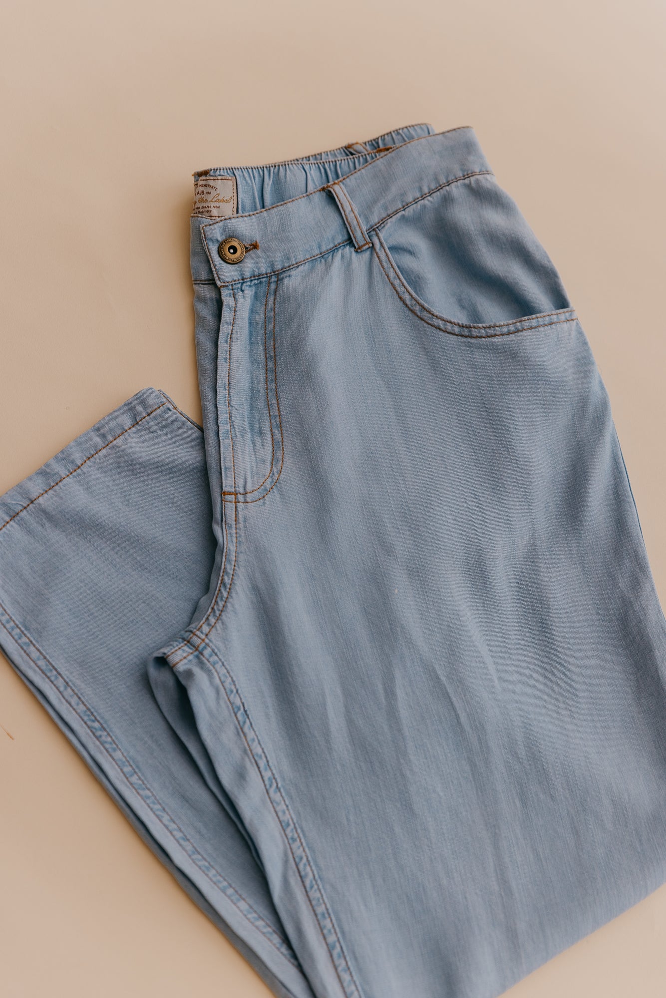 Miller Textured Pants - Light Denim