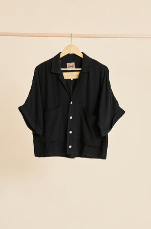 BRELLA - Black Short Sleeve Shirt – OTTWAY