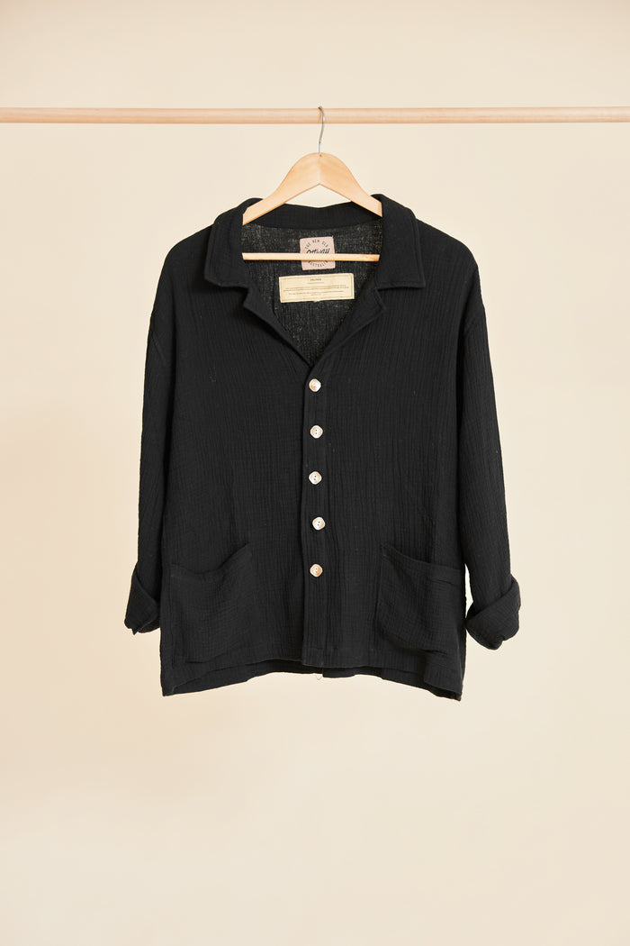 PALMER - BLACK LONG SLEEVE SHIRT