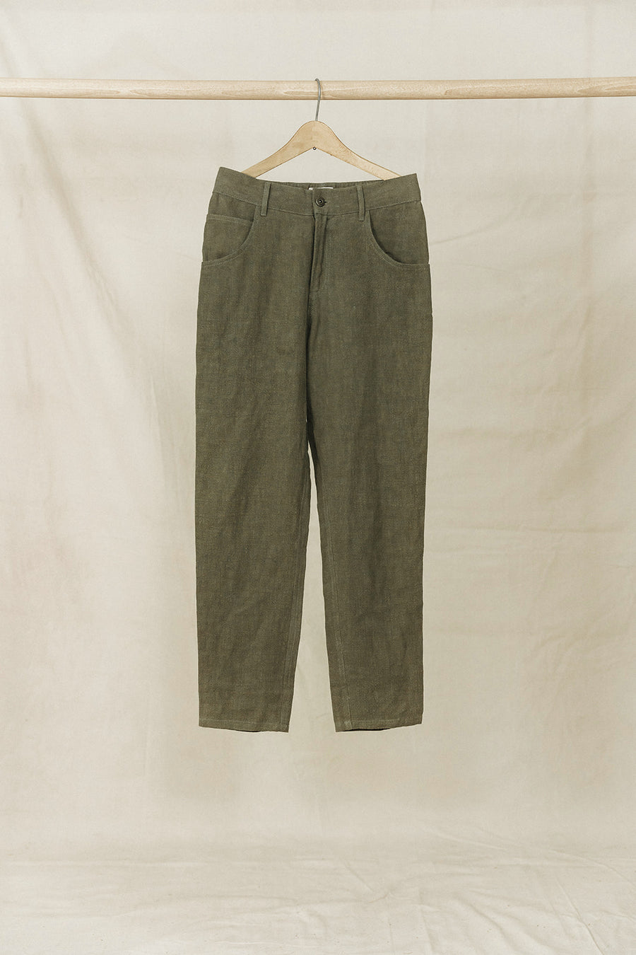 Miller - Unisex Textured Linen Pants - Light Brown – OTTWAY