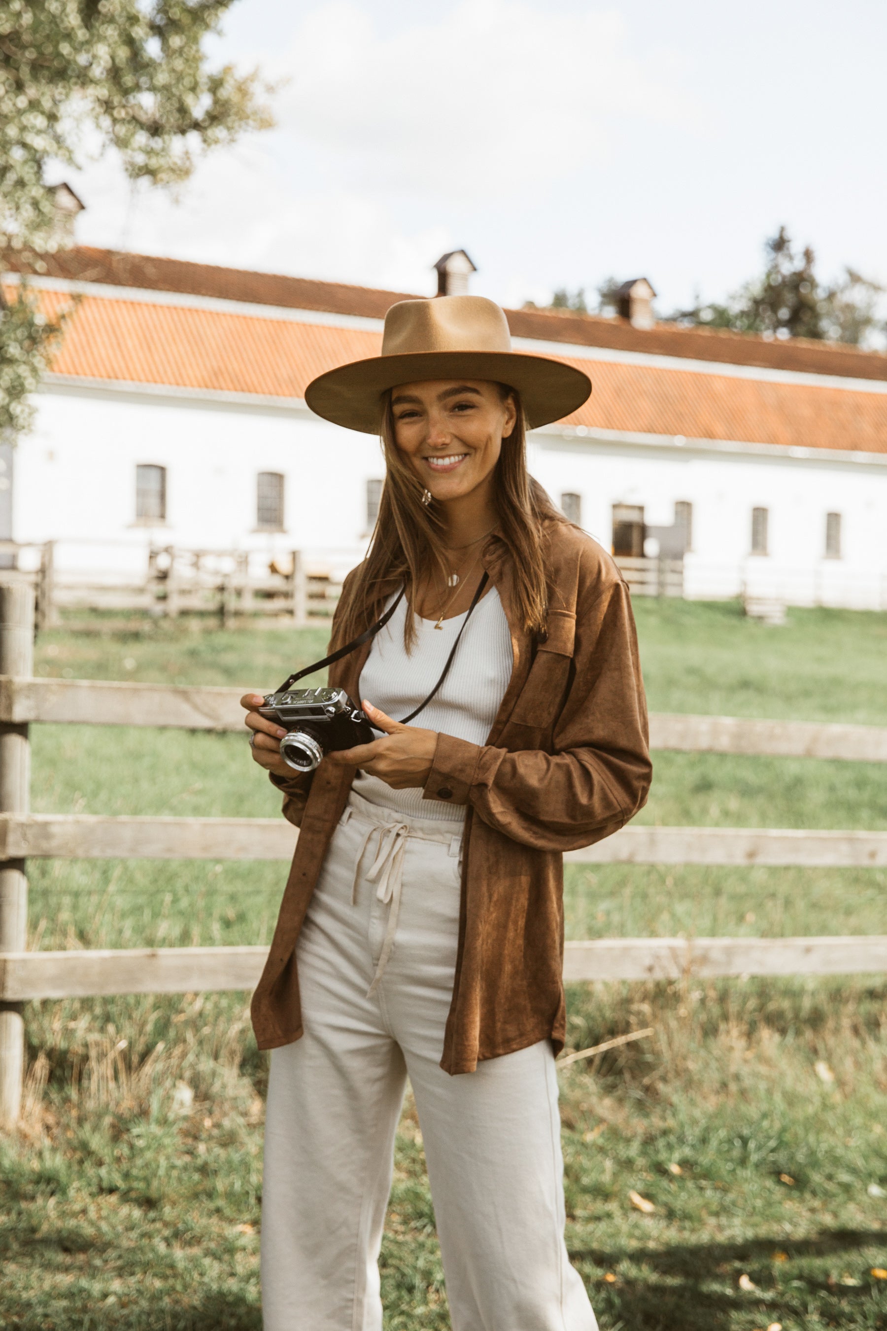 New Federal - Women Suede Long Sleeve Shirt/Jacket